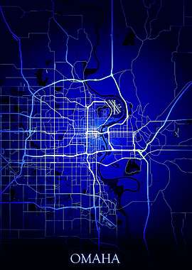 Omaha Blue map