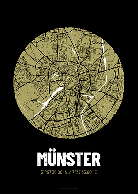 Munster City Map Design
