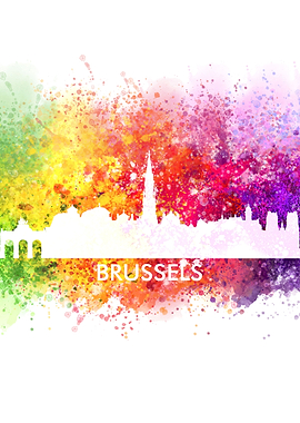 brussels color cityscape