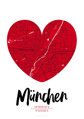 Munich City Map Design