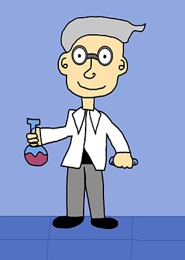 Cartoony Scientist