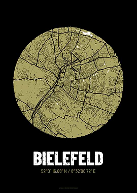 Bielefeld City Map Design