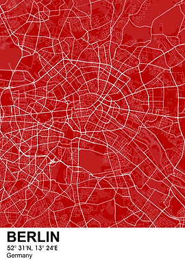 berlin color city map