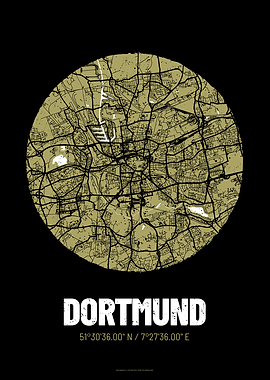 Dortmund City Map Design