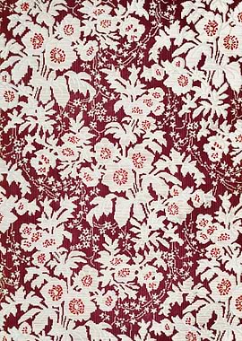 Figured silk embroidery