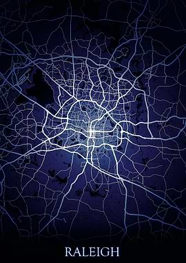 Raleigh Night map