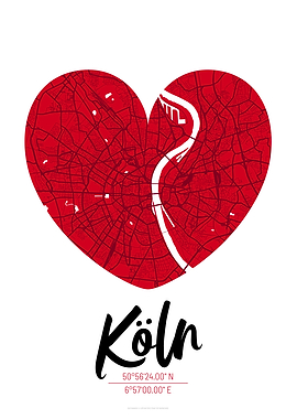 Cologne City Map Design