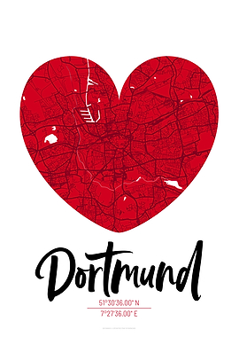 Dortmund City Map Design