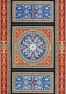 Pavement in encaustic tile