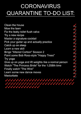 Quarantine To Do List