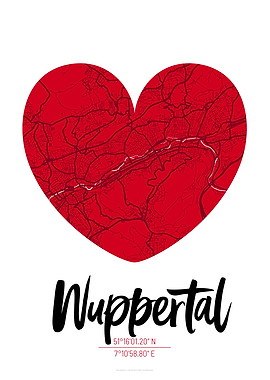 Wuppertal City Map Design