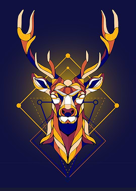The Deer pattern color ful