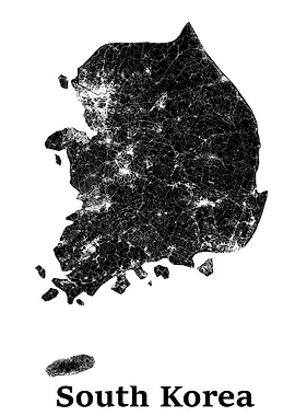 South Korea street map