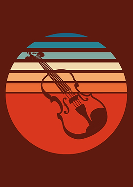 Violin Retro Design