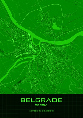 Belgrade Serbia Synthwave
