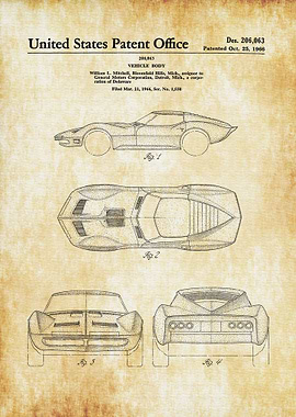 Mako Shark Corvette 1966