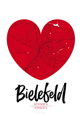 Bielefeld City Map Design