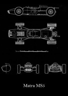 Matra MS5 1966 Blueprint