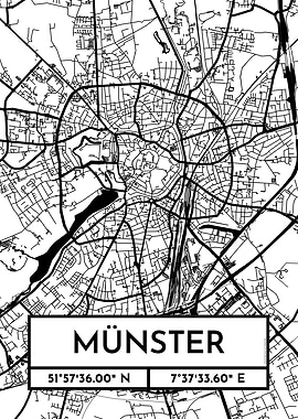 Munster City Map Design