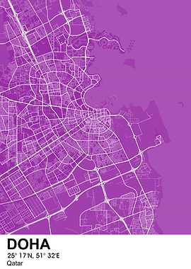 doha color city map