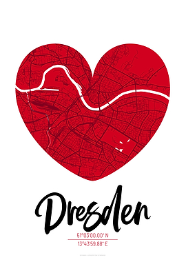 Dresden City Map Design