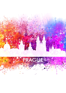 prague color cityscape