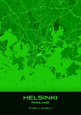 Helsinki Synthwave Map
