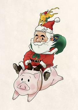 cartoon Santa Claus 2020