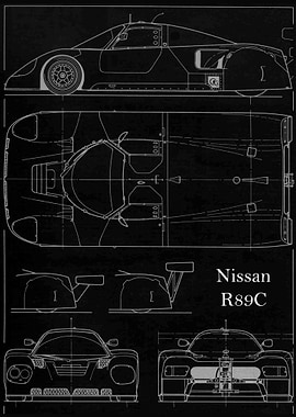 Nissan R89C Blueprint