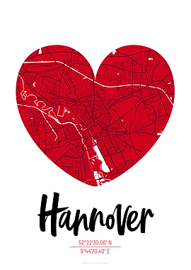 Hannover City Map Design