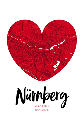 Nuremberg City Map Design