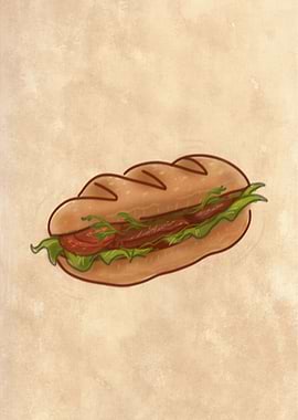Banh Mi Bread alone ART