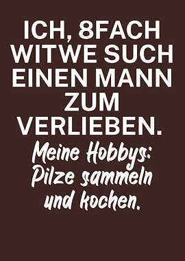 Pilzsammler Ironisch