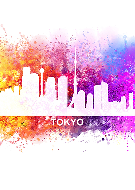 tokyo color cityscape