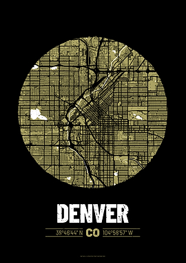 Denver City Map Design