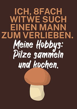 Pilzsammler Ironisch