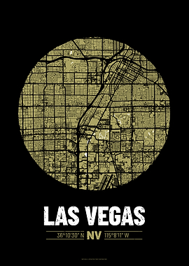 Las Vegas City Map Design