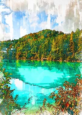 Lake In Germany Abstract