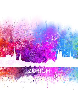 zurich color cityscape