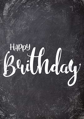 birthday Chalkboard art