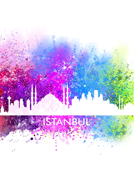 istanbul color cityscape