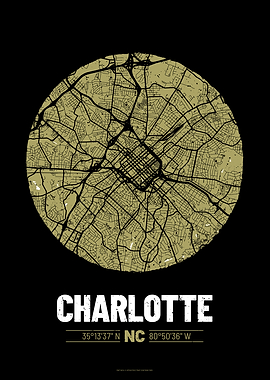 Charlotte City Map Design