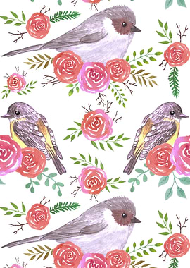 bushtits robins and roses