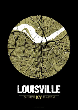 Louisville City Map Design