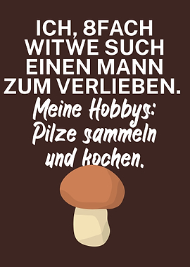 Pilzsammler Ironisch