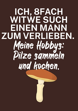 Pilzsammler Ironisch