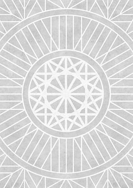 Light Grey Mandala