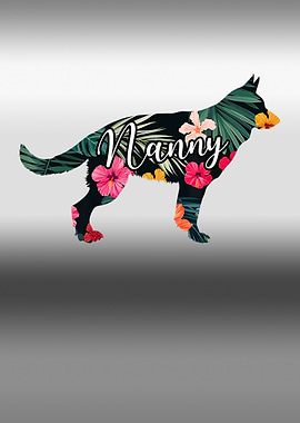 German Shepherd Painting