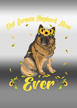 German Shepherd Painting