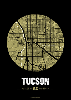 Tucson City Map Design